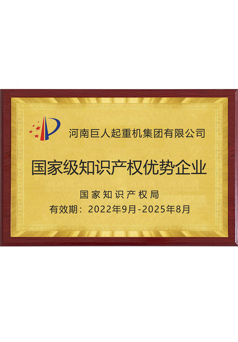 國家級知識產權優(yōu)勢企業(yè)